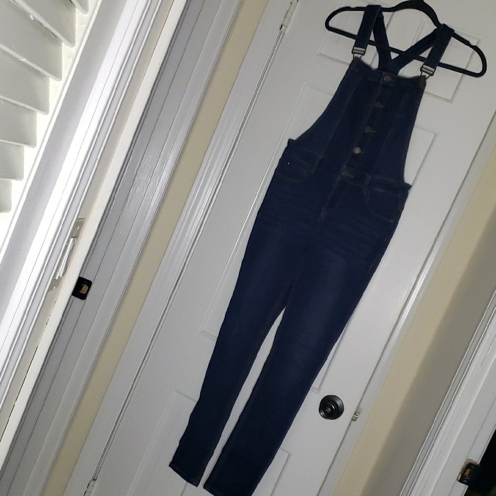 Women's Skinny Denim Overalls